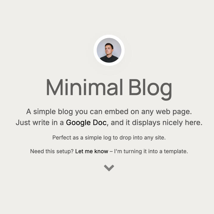 css script blog template